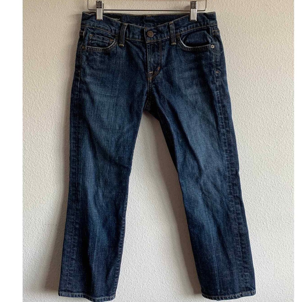 Citizens of Humanity Kelly 063 Low Waist Cropped Jeans Dark Wash Stretch Size 25